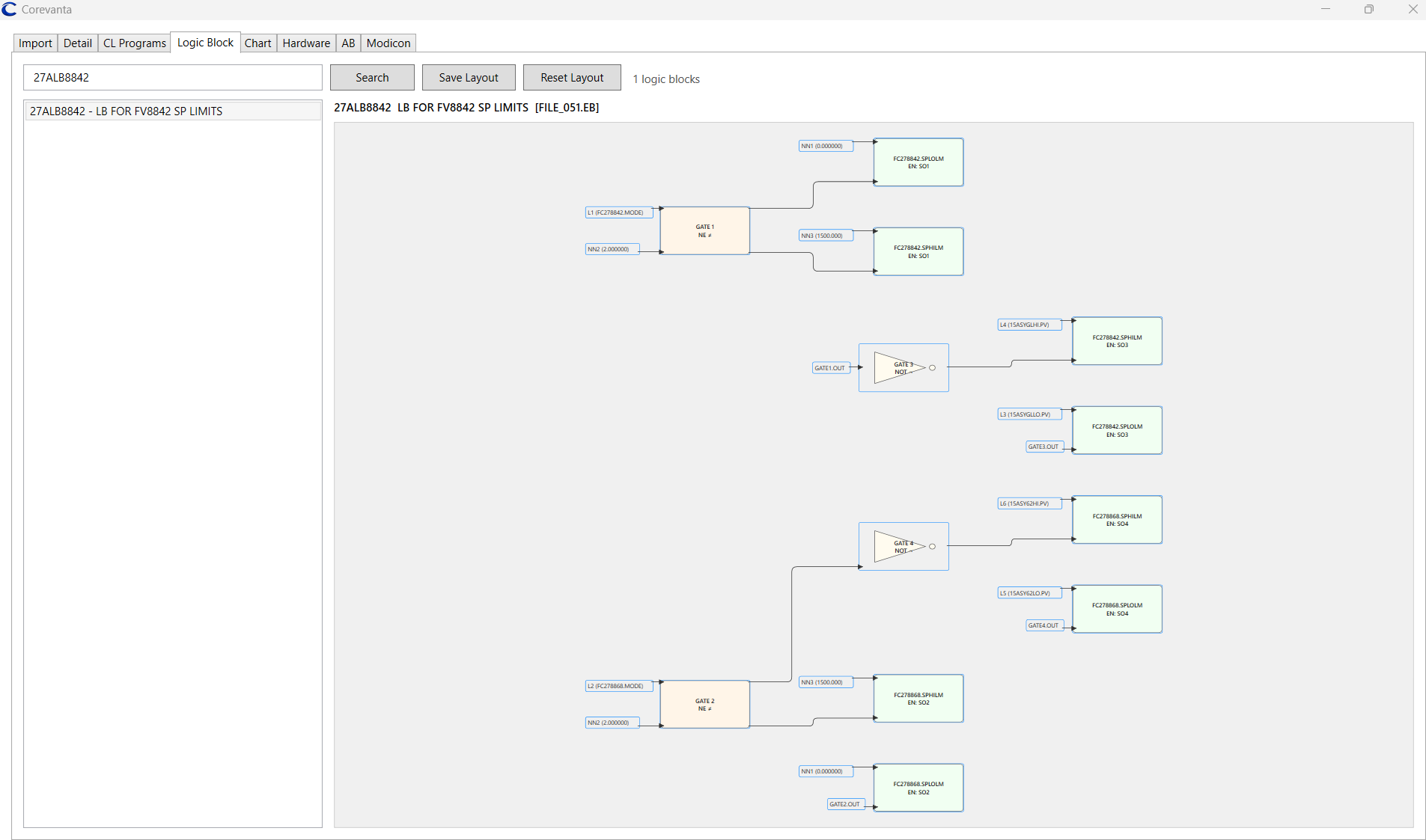 Logic block screenshot
